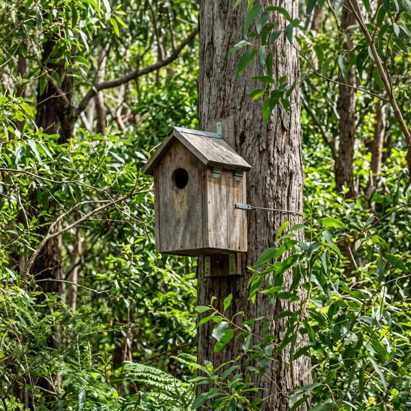 Animal nesting box installed as a humane alternative to a Yarra Glen roof cavity