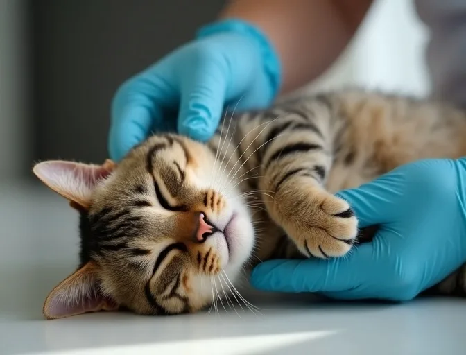 Specialist carefully handling a deceased cat with dignity in Yarra Glen